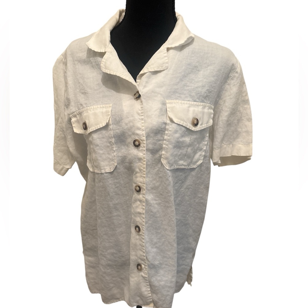 Pendleton White Button Down Shirt - image 1